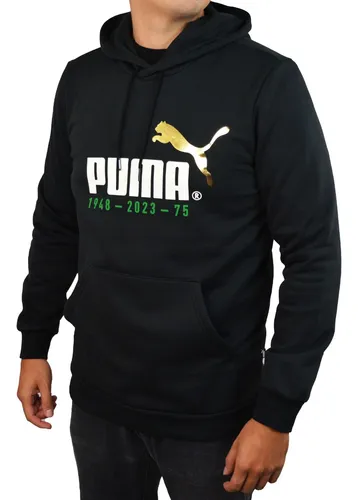Puma black hoodie hotsell