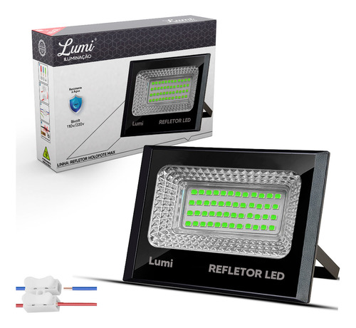 Refletor Led 50w Verde Ip67 127/220V Lumi