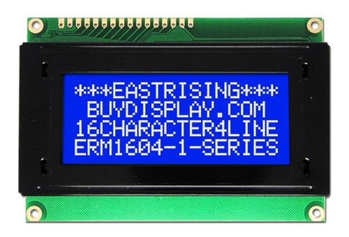 Display Lcd 16x4 1604 I2c Fundo Azul Arduino