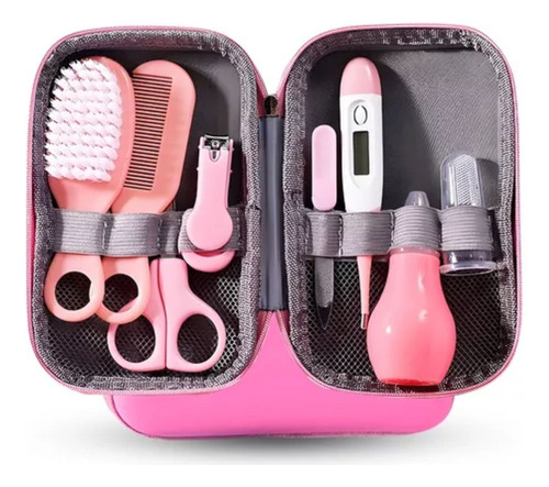 Kit Aseo Para Bebes Cepillo De Pelo Corta Uñas Nariz Limpia