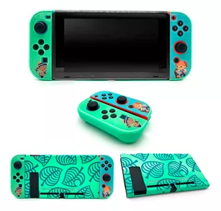 Case Protector Para Nintendo Switch Slim Animal Crossing Lea