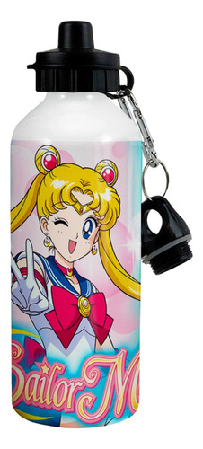 Botella Sailor Moon Tapa + Pico Dosificador + Gancho