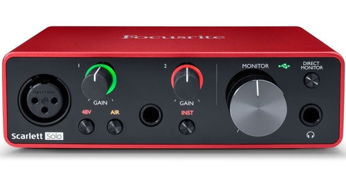 Interface De Audio Focusrite Scarlett Solo 3nd Gen