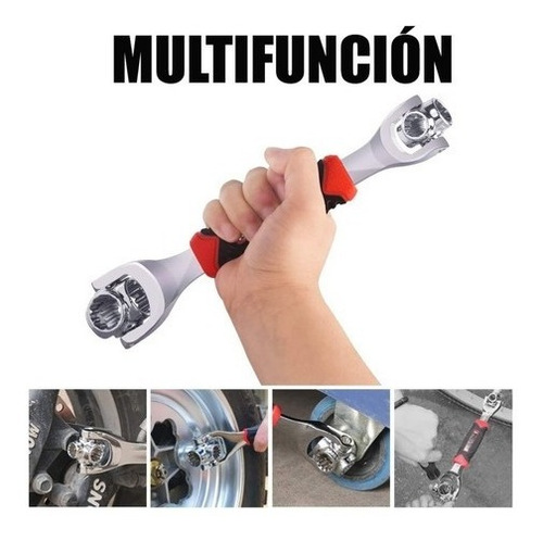 Imagen 5 de 9 de Llave De Tuercas Multiuso 48 En 1 Con Giro De 360°con Caja