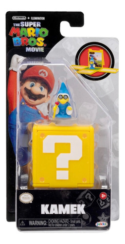 Super Mario Bros Pelicula Figura Kamek C/ Block De Pregunta