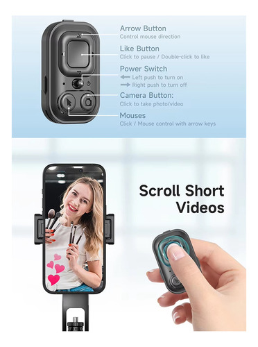Trípode C17 Monopod Con Rotación Automática De 360° Y Seguim