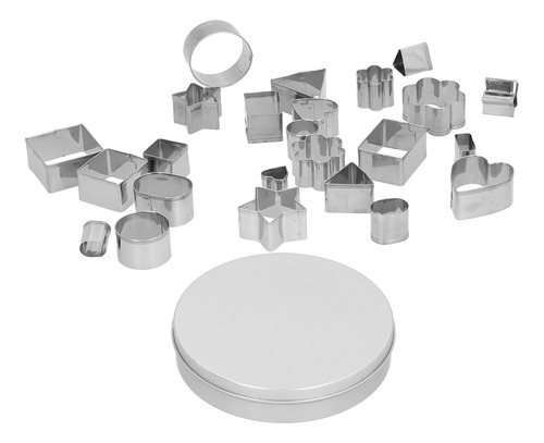 Molde Para Galletas, Juego De 24 Piezas De Cortadores Geomét