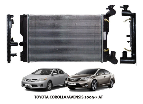 Radiador Toyota Corolla/avensis 2009- Caja Automática       