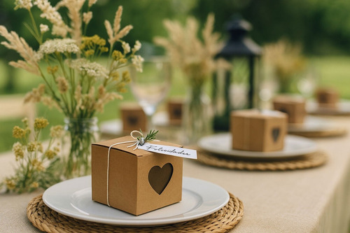 Cajitas Visor Corazon De 6x6x6 Bodas Fiestas X 20 Sv14 Liner