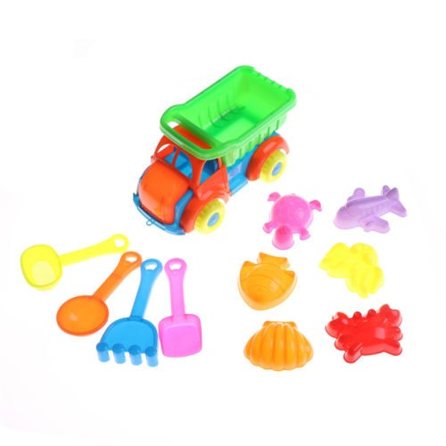 11pcs/set Verano Playa Arena Jugar Juguetes Niños Playa Edif