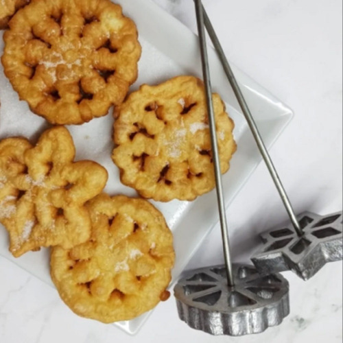 Imagen 5 de 8 de Moldes Para Rosetas Galletas Buñuelos De Viento Pack Por 2