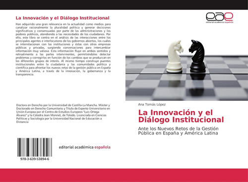 Libro: La Innovación Y Diálogo Institucional: Ante Nu