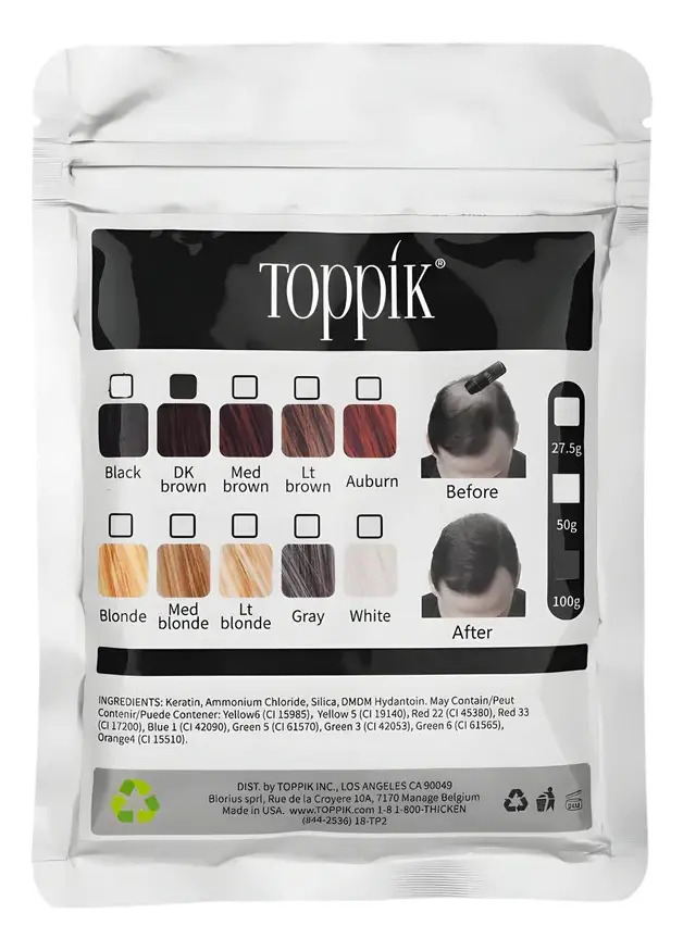 Fibras Capilares Toppik 100 Gr - g - Negro