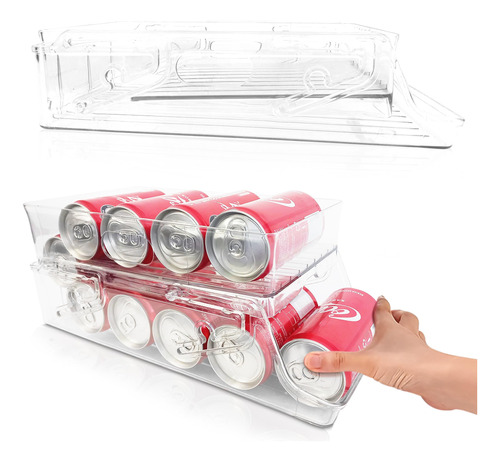 Organizador De Latas De Refrigerador De Doble Capa De La Mar