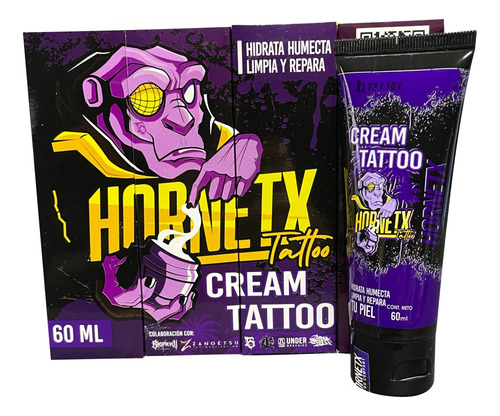 Crema Para Tatuajes Hornetx Tattoo 60ml 