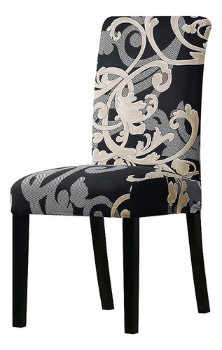 Funda De Silla Estampada De 1/2/4/6 Piezas, Lavable, Elástic