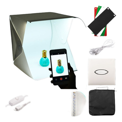 Portátil Mini Lightbox Fotografía Estudio Luz Habitación 4 F