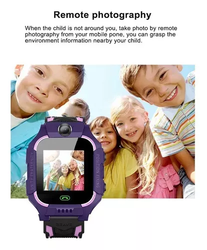 Reloj inteligente niños con cámara rastreador GPS llamada emergencia niños  niños