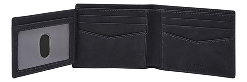 Cartera Para Hombre Azul Marino Medianoche Ml4397406 Fossil