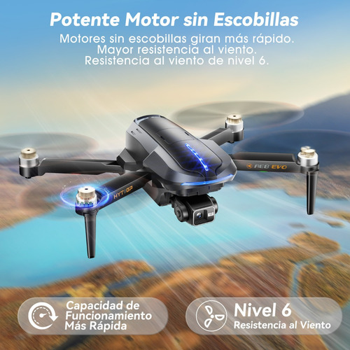 Drone Profesional 3 Ejes Cardán 4k Con Dual Cámara 5ghz Gps