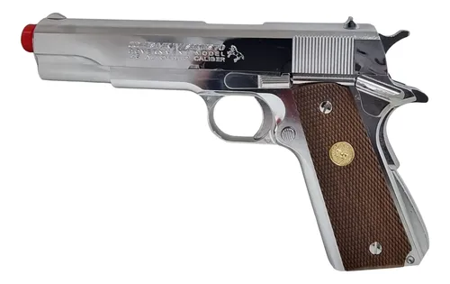 Pistola Airsoft 1911 Colt Government Tokyo Marui 6mm Silver
