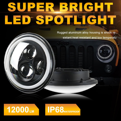 Faro Redondo Led De 7 Pulgadas Para Suzuki Samurai Jimmy