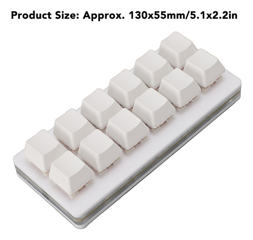 Teclado Mecánico Para Juegos De 12 Teclas Usb Tipo C Con Cab