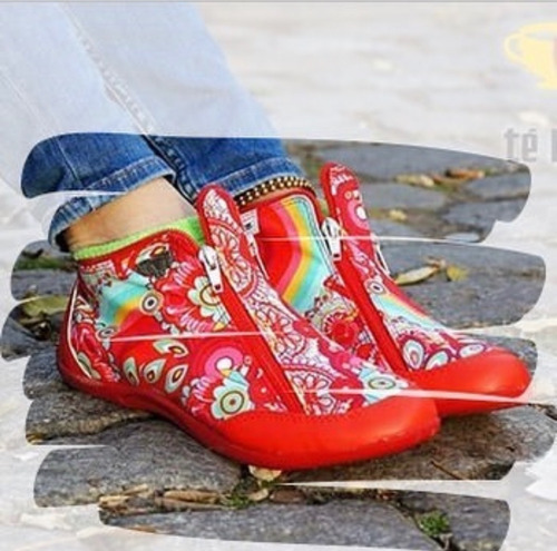 Imagen 5 de 10 de Zapatillas Te Para Tres De Diseño Livianas Modernas Frescas