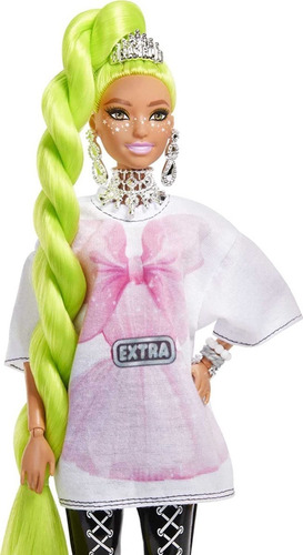Barbie Extra, Muñeca Cabello Verde Neon Extra-largo