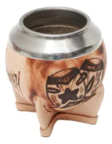 Comprar Mate Porongo Torpedo Motivos Uruguay Beige Nacionales
