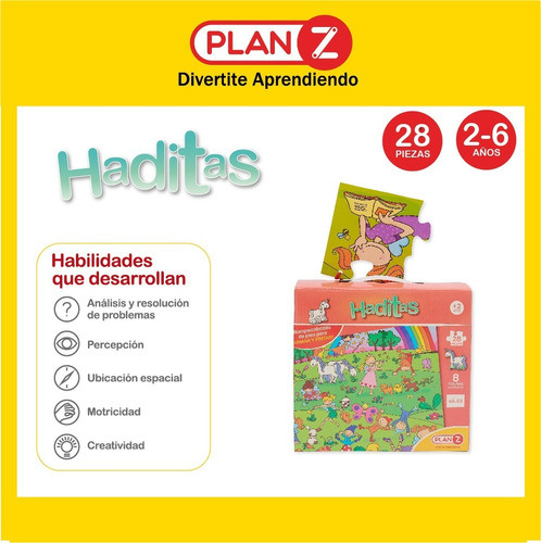 Imagen 2 de 8 de Rompecabeza Piso Hada Didactico Puzzle Gigante Infantil Niño