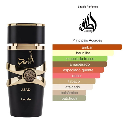 Perfume Árabe Asad Lattafa Edp Eau De Parfum 100ml Masculino Original Importado Luxo - Mega Promoção Dia Dos Namorados ( Mais Vendido )