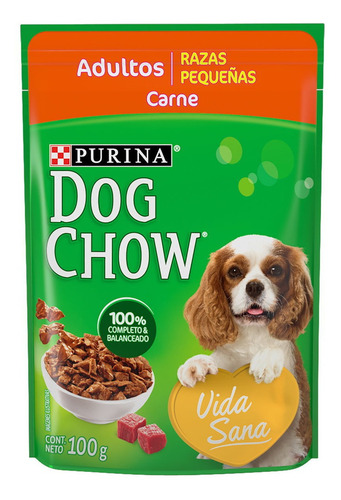 Imagen 1 de 1 de Alimento Sobre Dog Chow Adulto Raza Pequeña Sabor 100 Grs