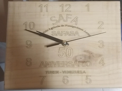 Reloj De Pared Valfortore Clásico Analógico Madera Blanco