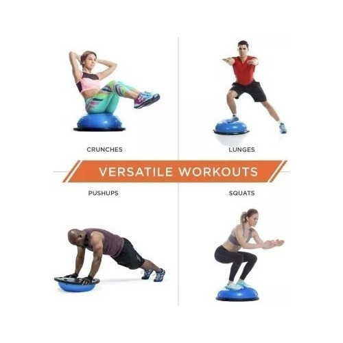 Imagen 4 de 7 de Bosu Semiesfera Con Bandas Pilates Yoga Fitness Balance Gym