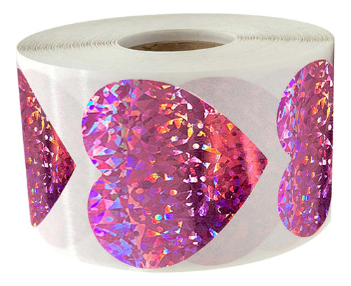 2 X 500 Pegatinas De Corazón En Rollo De Pegatinas De Amor