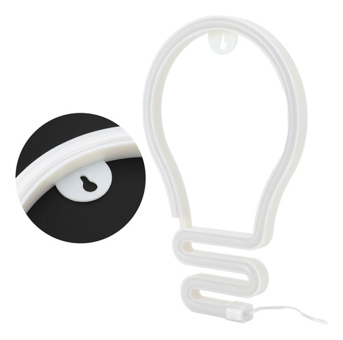 Letrero Led Con Forma De Bombilla Para Decoración De Pared,