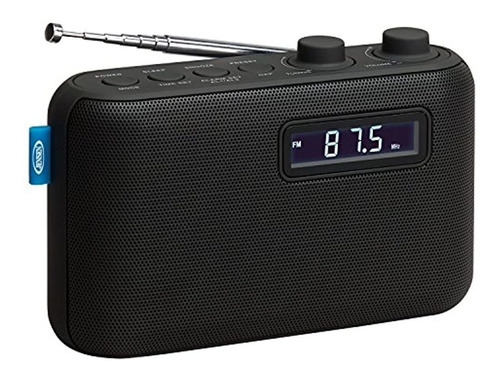 Jensen Reloj Despertador Home Audio Radio Color Negro Sr50