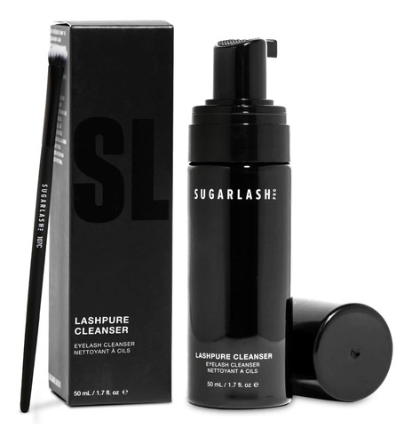 Sugarlash Pro Lashpure - Limpiador Con Cepillo De Limpieza,