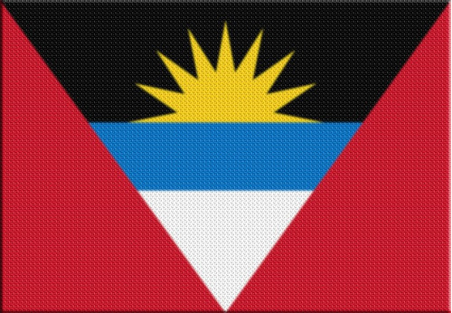 Parche Termoadhesivo Bandera Antigua Y Barbuda