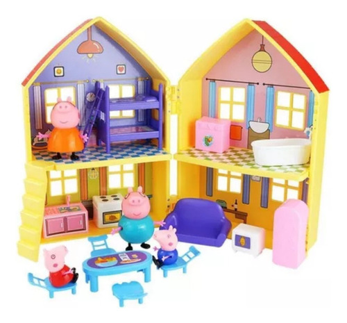 Z La Casita De Peppa Pig Y Su Familia Juguete Set