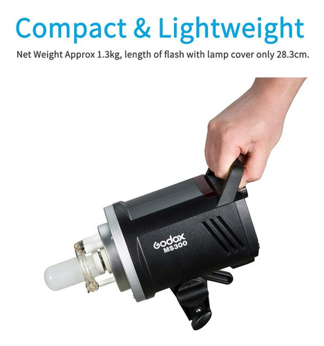 Flash Strobe Monolight 300w 2.4g Wireless Gn58 5600k Bowens