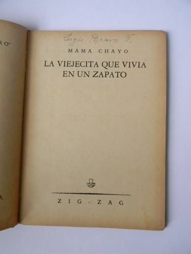 La Viejecita Que Vivía En Un Zapato Mama Chayo Ilustrado (Usado)