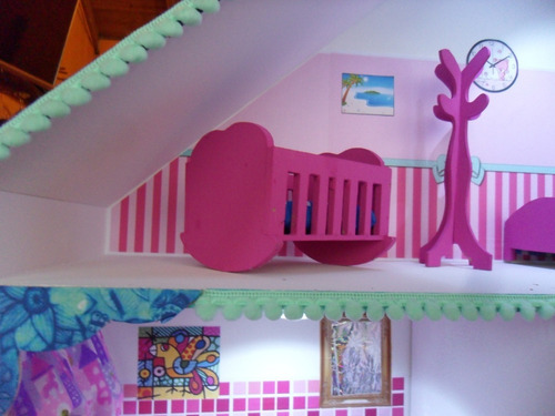 Casita De Muñeca Barbie Ascensor, Muebles, Casitas Jime