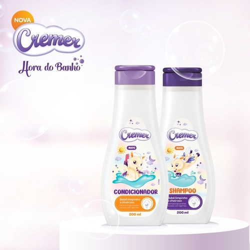Imagem 3 de 5 de Condicionador Cremer Suave 200ml - Linha Cremer Mimo Banho