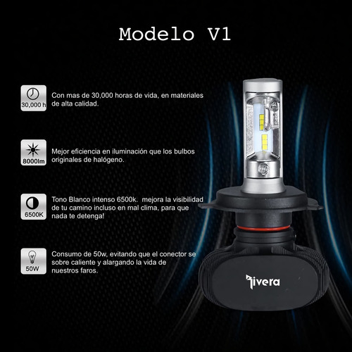 V1 Kit Luces Led Tipo Xenon Hid H7 Baja Bmw 320i 2005