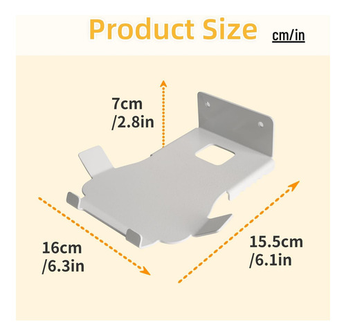 Soporte De Pared De Metal Shinar Solo Para Echo Show 8 3er