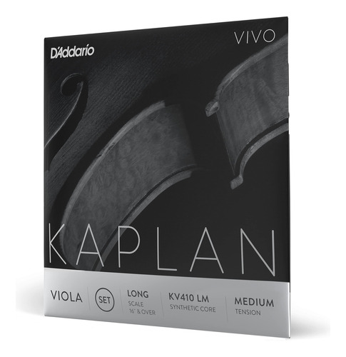 Daddario Kv410 Lm Kaplan Vivo Viola String Setmusical