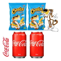 Comprar Kit 2 Salgadinhos Cheetos Requeijão 270g +2 Coca Cola 350ml