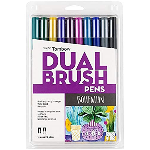 Bolígrafo Bohemian Dual Brush Markers, Paquete De 10, ...